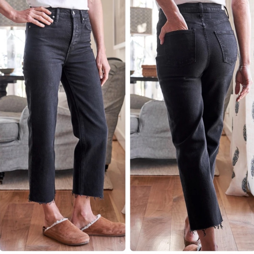 Frank & Eileen Monaghan Cotton Black High Waisted Mom Jean Size 29